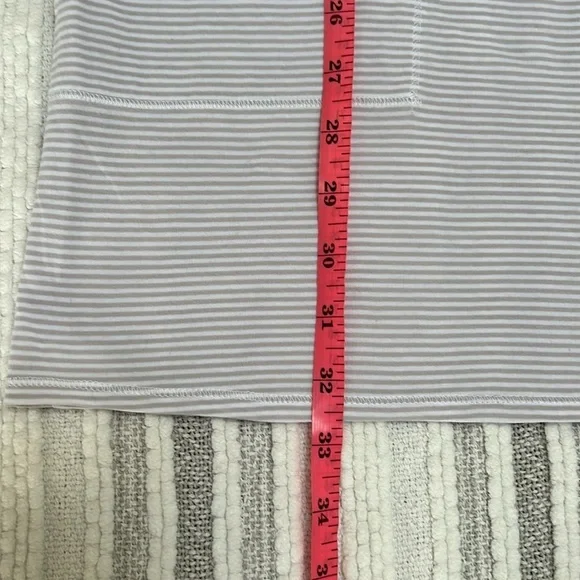 Eileen Fisher Womens XSP Tunic Dress Organic Cotton Stripe Gray White Pockets